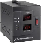 Įtampos reguliatorius PowerWalker AVR 2000 SIV FR, 2 AC lizdai, 110&ndash;280 V, juodas