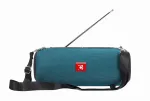 Ne&scaron;iojamas stereofoninis garsiakalbis GEMBIRD SPK-BT-17-G &mdash; Bluetooth 5.1, 5 W RMS, 1200 mAh, MicroSD, FM, AUX