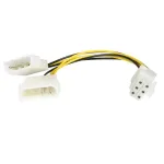 StarTech.com 6 colių LP4 į 6 kontaktų PCI Express vaizdo plok&scaron;tės maitinimo adapteris