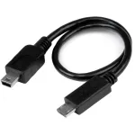 StarTech.com USB OTG laidas &ndash; Micro USB į Mini USB &ndash; vyri&scaron;kas/vyri&scaron;kas &ndash; 20 cm