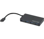 Hypertec 021308-HY USB 3.2 Gen 1 tipo C į 4x USB-A 3.0 skirstytuvas, juodas