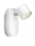 Philips myLiving Star 6.5W LED lubinis/sieninis prožektorius, 1 &scaron;viesos &scaron;altinis, 2700K, IP20, baltas