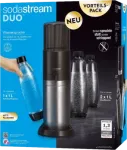 Gėrimų aparatas SODASTREAM DUO Black nerūdijantis plienas &ndash; namų gazuoto vandens sistema
