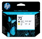 HP 72 matinė juoda ir geltona spausdinimo galvutė DesignJet