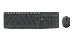 Logitech MK235 belaidė klaviatūra ir pelė pilka