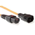 ACT Powercord C13 IEC Lock C14 oranžinis 3 m PC942 230V 10A