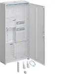 HAGER pilnas skaitiklių spintos komplektas ZB32ET215W3 1ZP BKE-I APZ 1100 mm 2 laukai