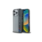 BMW Motorsport Hard Case, skirta &bdquo;Apple iPhone 16 Pro&ldquo; (6,3 colio), pilka, IML vertikalios juostos ra&scaron;tas