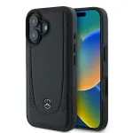 Mercedes-Benz MEHCP16SARMBK Hardcase Leather Urban, skirta iPhone 16 6,1 colio, juoda