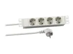 EFB Elektronik Koop PROFIversal Power Strip (Rack-mountable) - AC 250 V - Input CEE 7/7 - 4 x CEE 7/3 Outlets