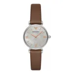 Armani AR1988 moteri&scaron;kas kvarcinis analoginis laikrodis 32mm, nerūdijančio plieno tinklelio apyrankė, rožinio aukso spalvos