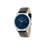 Pierre Cardin vyri&scaron;kas laikrodis CLC.6004 43mm nerūdijantis plienas oda juodas ciferblatas