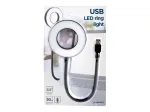 Gembird NL-LEDRING-01 USB LED žiedinis &scaron;viestuvas | Balta 6500K