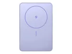 Xiaomi Super Slim Magnetic Power Bank 5000 | 5000 mAh | Violetinė