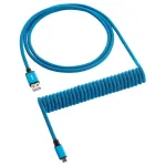 CableMod Classic klaviatūros kabelis spiralinis CM-CKCA-MLB-KLB150KLB-R, Micro USB ir USB-A, 150 cm, mėlynas (Spectrum Blue)