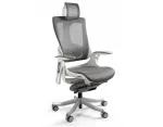 UNIQUE Wau 2 NW41 Ergonominė biuro kėdė, anglies/balta tinklelio