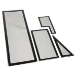 Dulkių filtrų rinkinys DEMCiflex NZXT Switch 810, juodas ant juodo, keičiamieji filtrai