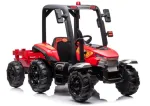 LEAN CARS Battery Tractor BLT-206 raudonas, 12V 7Ah, 2x35W, vaiki&scaron;kas traktorius su nuotolinio valdymo pulteliu ir priekaba