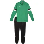 PUMA vyri&scaron;kas Team Rise treniruočių kostiumas, pipirų žalia ir Puma juoda, S dydis