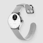 I&scaron;manusis hibridinis laikrodis Withings ScanWatch Light &ndash; OLED, 37 mm korpusas, baltas