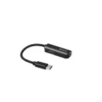 Devia Universal Smart Type-C į 3,5 mm Jack arba Type-C adapteris su PD įkrovimu, juodas