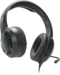 SPEEDLINK SL-450305-BK laidinis ausinių su mikrofonu žaidimams ant ausų, USB-A, 30mm tvarkyklės, 1,8 m laidas, juoda