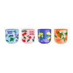 Bialetti Fruit Vibes keraminių kavos puodelių rinkinys, 300 ml, įvairiaspalvis, tinka indaplovei ir mikrobangų krosnelei