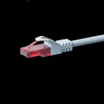 DSIT CAT6 tinklo kabelis, U/UTP, 1 metras, baltas, 100% varis (DC-62-010)