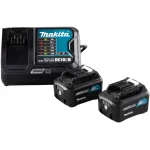 Maitinimo &scaron;altinio rinkinys Li 12V 4Ah, rinkinys juoda/mėlyna, 2x akumuliatorius BL1041B, 1x greitasis įkroviklis DC10SB