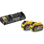 DEWALT DCB132 Flexvolt rinkinys &ndash; 2 x DCB547 18V/54V 9.0Ah akumuliatoriai