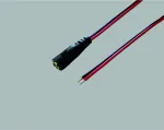 BKL Electronic 075159 žemos įtampos jungiamasis kabelis DC 5,5 x 2,1 mm į atvirą galą 30 cm