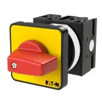 Eaton T0-2-1/E-RT jungiklis, 3 polių, juodas/raudonas/geltonas 011082