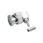 Teleg&auml;rtner BNC stačiu kampu crimp jungtis 75 Ohm RG-59 B/U kabeliui, lituojamas/crimpinamas, vyri&scaron;koji, 1 vnt. J01002A1356