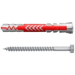 Fischer DuoPower 10 x 80 S K NV universalus kai&scaron;tis su varžtu, 1 rinkinys (543797)