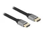 Delock - Ultra High Speed HDMI-Kabel - HDMI m&auml;nnlich bis HDMI m&auml;nnlich - 50cm - Dreifachisolierung - Grau - hauchvergoldete Kontakte, unterst&uuml;tzt 8K 6