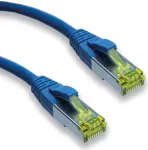 IT-BUDGET Premium viso vario pynimo kabelis - Super Flex TPE - Cat.6A su Cat.7 neapdorotu kabeliu - 600 MHz - be halogenų - PoE+ - 10 Gbit - mėlynas - 2 m 90ITBFLEX6A7PK2B
