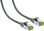 IT-BUDGET Premium tinklo kabelis Cat.6A su Cat.7 kabeliu, S/FTP, 600 MHz, 10 Gbps, PoE+, LSZH, pilkas, 3 m 90ITB6A7PK3G