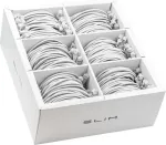 Wirewin SLIM-LS-K6A 1.5 WT 60 - Cat.6A plonas tinklo kabelis, U/FTP, 1,5 m, baltas, 60 vnt. paketas