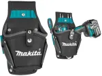 Makita E-15154 Ultimate Series grąžto dėklas, tvirtas 1680D poliesteris, juodas su mėlynais akcentais, universalus cordless grąžtams ir smūginiams suktuvams