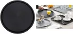 Esmeyer OHIO apvalus padėklas, juodas plastikinis, gumuotas neslystantis pavir&scaron;ius, 35 cm 307-016