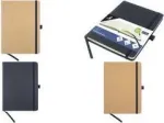 KANGARO A5 languotas sąsiuvinis, 96 lapai, juodu PU vir&scaron;eliu, 80 gsm &scaron;amua popierius K-552641