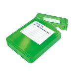 LogiLink UA0133G dėžutė 3,5&Prime; kietajam diskui apsaugoti, žalios spalvos