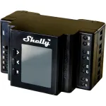 DIN bėgio relės modulis Shelly Pro 4PM 4 kanalų Wi‑Fi, 4 kanalai, AC 110&ndash;240V, galios ir energijos matavimas, montavimui ant DIN bėgio