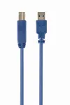 Gembird USB 3.0 kabelis, USB A (ki&scaron;tukas) į USB B (ki&scaron;tukas), 1,8 m, mėlynas