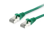 Equip Cat.6A S/FTP Patch Laidas, Žalias, 1,5 m