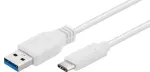 Microconnect USB3.1CA02W USB laidas USB 3.2 Gen 1 (3.1 Gen 1) 0,2 m USB C USB A Baltas