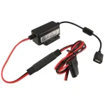 RAM Mounts RAM-GDS-CHARGE-V7B1U &ndash; belaidis USB įkroviklis patalpoms, 10&ndash;30 V įėjimas, 9 V i&scaron;ėjimas, 2,5 A, 1,2 m kabelis, juoda/raudona
