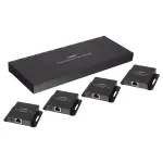 Siųstuvas ir imtuvas Lindy 70m Cat.6 4 prievadų HDMI 4K30 IR skirstytuvas su i&scaron;plėtimu ir kilpiniu i&scaron;ėjimu