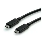 USB laidas ROLINE 11.02.9057 USB 3.2 Gen 2 1m USB-C juodas