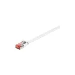 Wentronic Goobay CAT 6 Flat-Patch kabelis, U/FTP, baltas, 7,5 m &ndash; vario laidininkai (94920)
